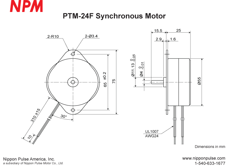 PTM-24F system drawing
